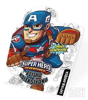 Captan America Marvel S per Kahramanlar Boyama Koleksiyonu